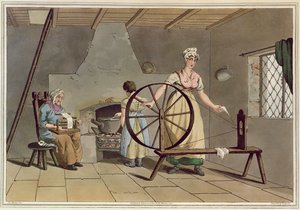 Mulher girando, de &39;fantasia de Yorkshire&39;, gravada por Robert Havell (1769-1832), 1814