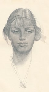 A menina justa, c1914. de George Washington Lambert