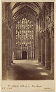 Catedral de Gloucester. A nave. de George Washington Wilson