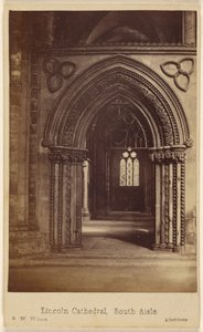 Catedral de Lincoln, nave lateral sul de George Washington Wilson