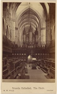 Catedral de Lincoln. O Coro. de George Washington Wilson