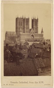 Catedral de Lincoln, vista de noroeste de George Washington Wilson