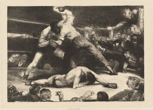 Um nocaute, 1921. de George Wesley Bellows