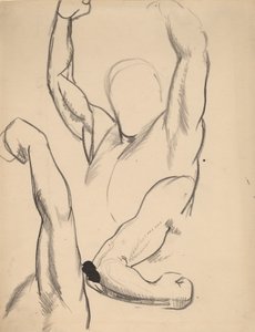 Braços de um boxeador, 1916. de George Wesley Bellows