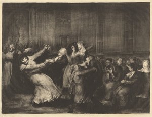 Dança em um hospício, 1917. de George Wesley Bellows