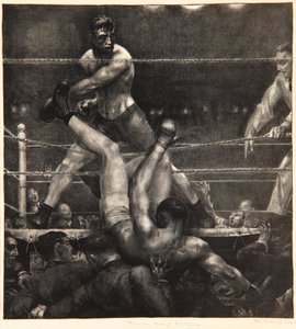 Dempsey Through the Ropes, 1923-24 de George Wesley Bellows