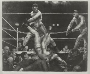 Dempsey e Firpo de George Wesley Bellows