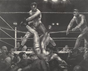 Dempsey e Firpo de George Wesley Bellows