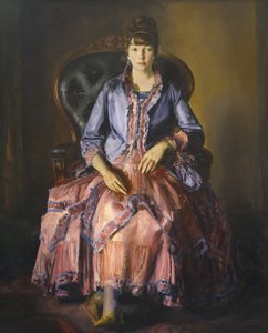 Emma em um vestido roxo de George Wesley Bellows