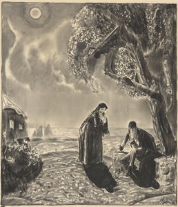 Números em Luz da Lua de George Wesley Bellows