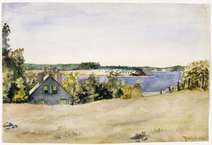 Gardiners Bay de Sag Harbor, 1899 (aguarela sobre papel) de George Wesley Bellows