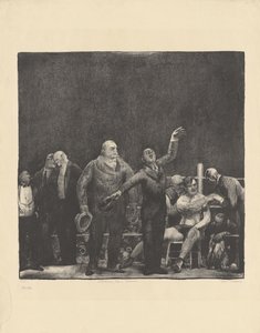 Apresentando John L. Sullivan, 1916. de George Wesley Bellows