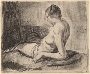 Garota Nua Reclinada, 1919.