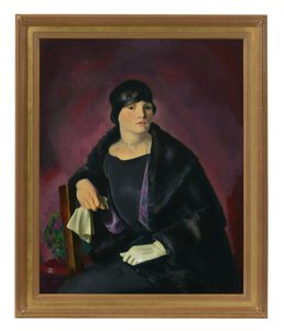 Retrato da Sra. Walter Richter (óleo sobre tela) de George Wesley Bellows
