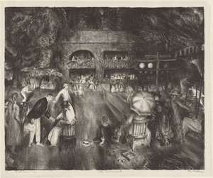 O Torneio, 1920. de George Wesley Bellows