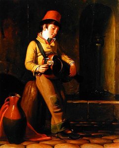 Savoyard Musician, c.1836 (óleo sobre painel)