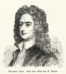 Alexander Pope, poeta inglês de George after Vertue