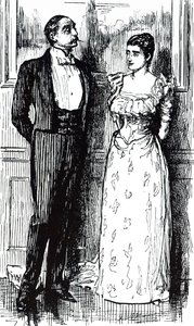 Um desenho animado intitulado "Sociedade Psíquica". Ilustrado por George du Maurier (1834-1896), cartoonista e autor franco-britânico de George du Maurier