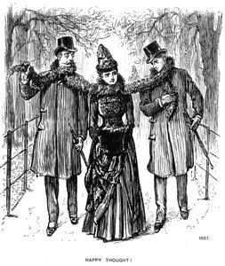 Pensamento feliz !, 1887 1891. de George du Maurier