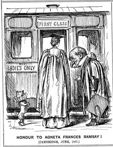 Honra a Agneta Frances Ramsay! Cambridge, junho de 1887 de George du Maurier