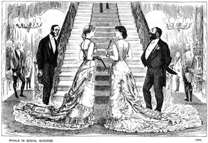 Rivais no sucesso social, 1880 1891 de George du Maurier