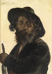 Um jogador viajando, 1879 de George van den Bos