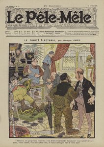 O comitê eleitoral. Ilustração para o Pelé-Mele, 1906