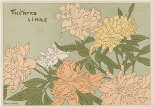 Programa Myrane e Les Chapons para o Théâtre Libre, 1889.