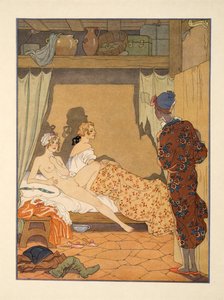Cena de quarto, ilustração de 