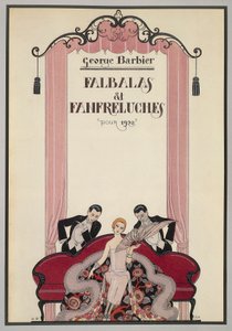 Capa de Falbalas et Fanfreluches, almanaque de 1925, de George Barbier (1882-1932), França, século XX de Georges Barbier