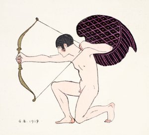 Cupido 1919 (impressão pochoir) de Georges Barbier