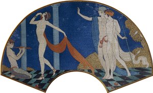 Figuras dançantes num terraço de Georges Barbier