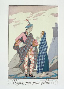 Não tenhas medo, pequenino! 1922 (pochoir print) de Georges Barbier