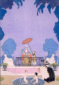 Ilustração de um livro de contos de fadas de Georges Barbier