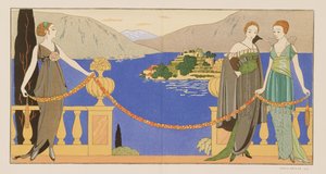 Isola Bella, vestidos de noite desenhados por Redfern, prato 57 da 