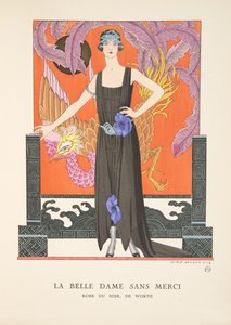La Belle Dame Sans Merci, de uma Colecção de Placas de Moda de Georges Barbier