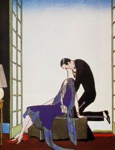 Le Feu, litografia de George Barbier (1882-1932), de Falbalas et Fanfreluches, Almanach des Modes Presentes, Passees et Futures de Georges Barbier