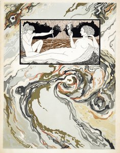 Personages de Comedie, Capa, pub. 1922 (impressão a estêncil) de Georges Barbier