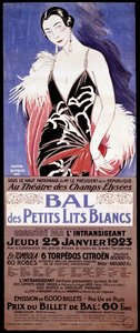 Cartaz “” Au Theatre des Champs-Elysees - Le bal des petits lits blanc organizado por l