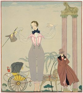 Rendez-vous (aguarela sobre papel) de Georges Barbier