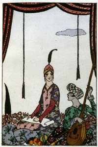 A rainha de Saba, c. 1920 (ilustração) de Georges Barbier