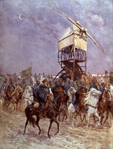 Soldados marroquinos no exército colonial francês em combate nos Flandres de Georges Bertin Scott