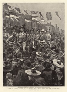 Cavalaria, Colonial e Lar, que participaram da procissão