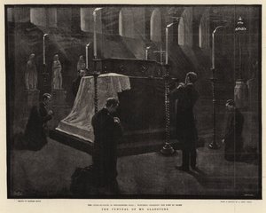 O funeral do senhor Gladstone