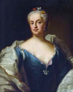 Marie-Anne de Saxe - (Marie Anne de Saxe) - Maria Anna Sophia da Saxónia, Electress da Baviera (1728-1797) - George Desmarees (1697-1776). Óleo sobre tela Dimensão : 80x64,5 cm Colecção Privada