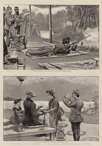 Um Bisley japonês, esboços no festival de tiro anual em Kioto