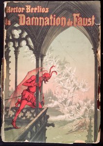 Capa para a partitura de &39;The Damnation of Faust&39;, de Hector Berlioz (1803-69)