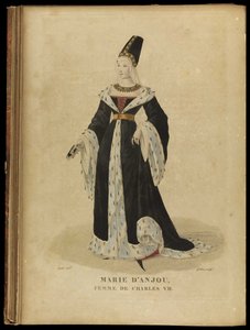Maria de Anjou, rainha da França, final do século XVIII.