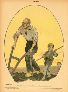 La Baionnette, satírico em cores de Georges Leonnec