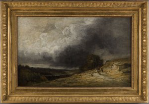 Rebanho na tempestade, entre 1796 e 1843 (óleo) de Georges Michel